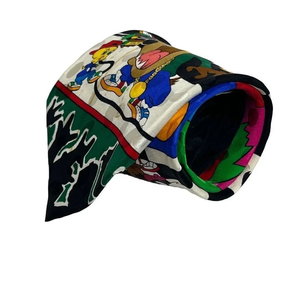Vintage Looney Tunes silk tie “rappin tunes” 1993